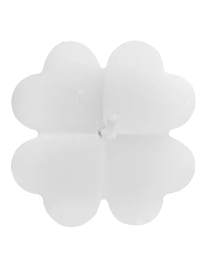 Vela blanca diseño corazones de 4.2x4.2x10.2cm - Image 3
