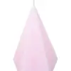 Vela decorativa diseño de figura geométrica de color rosa de 7.5x7.5x12cm - Image 2