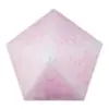 Vela decorativa diseño de figura geométrica de color rosa de 7.5x7.5x12cm - Image 3