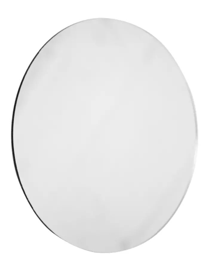 Bajo plato diseño espejo de acrílico plateado redondo de 36cm - Image 2