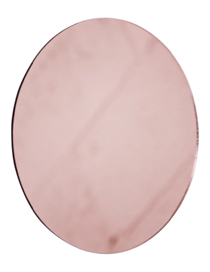 Bajo plato diseño espejo de acrílico cobre redondo de 36cm - Image 2