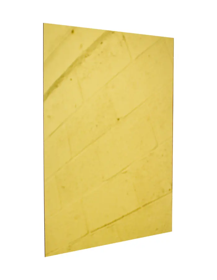 Bajo plato diseño espejo de acrílico dorado rectangular de 30x40cm - Image 2