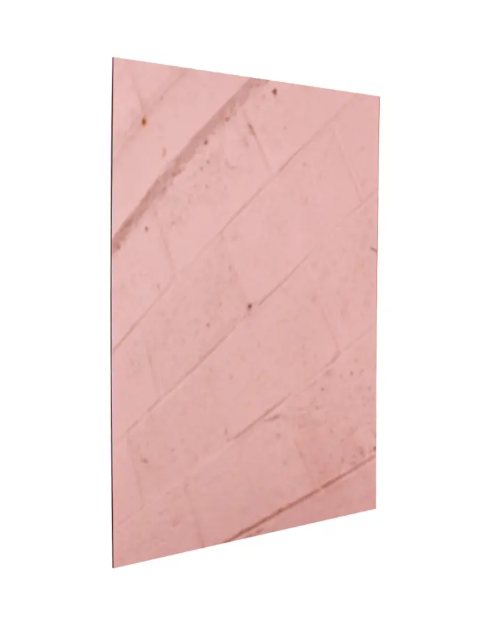 Bajo plato diseño espejo de acrílico cobre rectangular de 30x40cm - Image 2