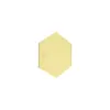 Porta vaso diseño espejo de acrílico dorado hexagonal de 12.6X11cm - Image 2