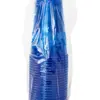 Paquete de 20 vasos de plástico azul de 500ML - Image 2
