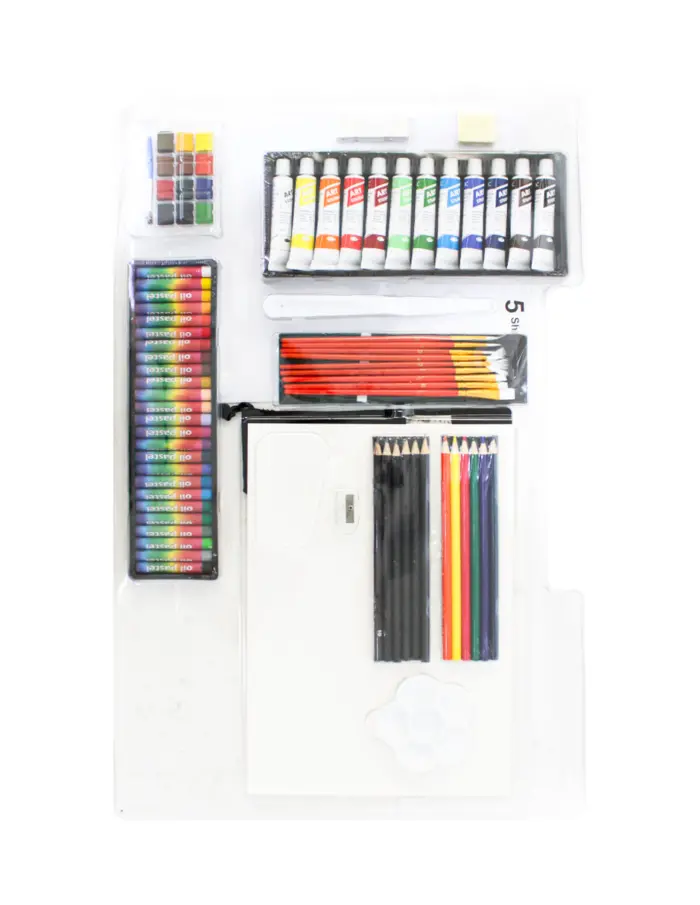 Juego de pintura de arte de 111 piezas en caja de color de 7.8x58.6x45.7xcm - Image 2