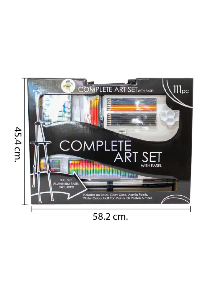 Juego de pintura de arte de 111 piezas en caja de color de 7.8x58.6x45.7xcm - Image 5