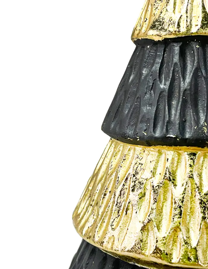 Árbol Intercalado Dorado con Negro - Image 3
