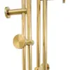 Perchero de metal dorado con 8 ganchos reforzados de 178cm - Image 2