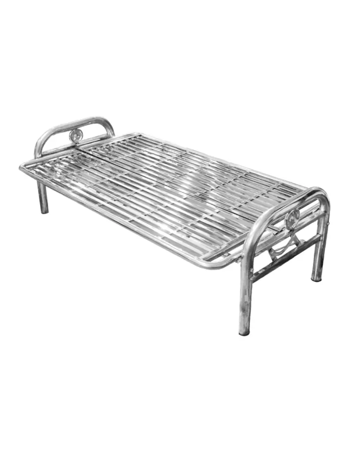 Banca de metal plateado de 190x70x95 cm - Image 3