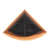 Maceta de plástico triangular naranja de 34.5x49x26cm - Image 4