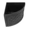 Maceta de plástico triangular negra de 34.5x49x26cm - Image 2