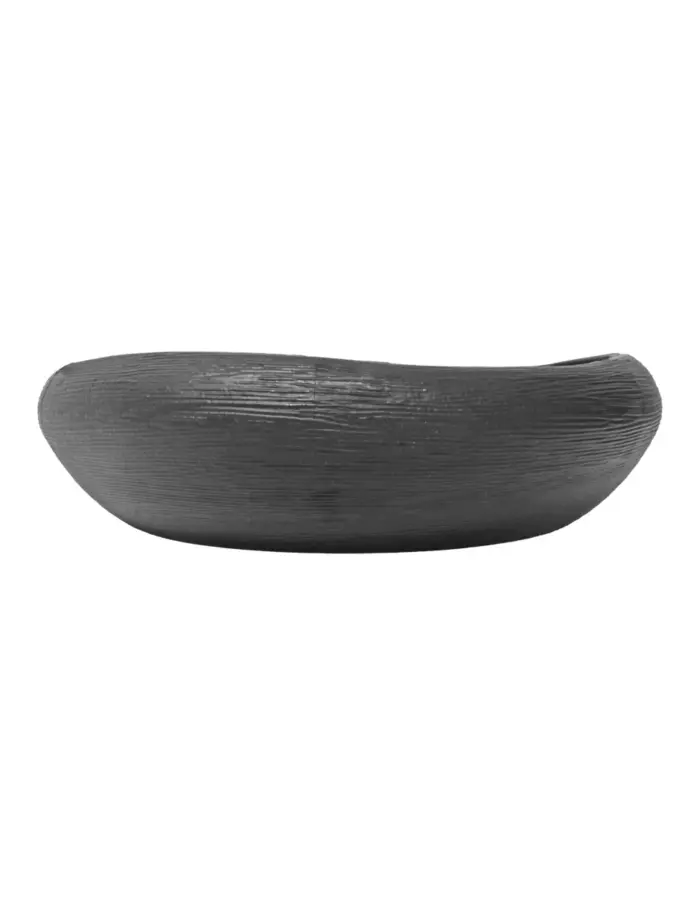 Maceta de plástico redonda negra de 38x38x10cm - Image 2