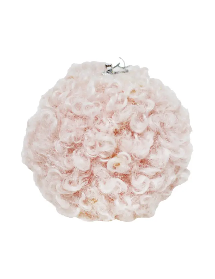 Caja con 4 Esferas de Peluche Rosa - Image 2