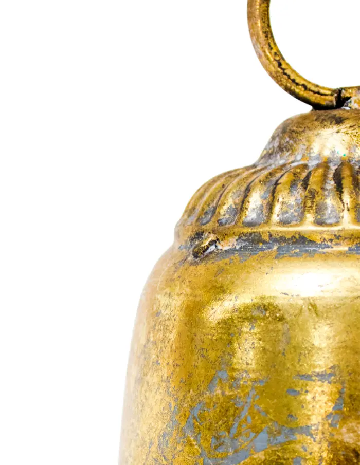 Campana Dorada Vintage con Lazo - Image 3