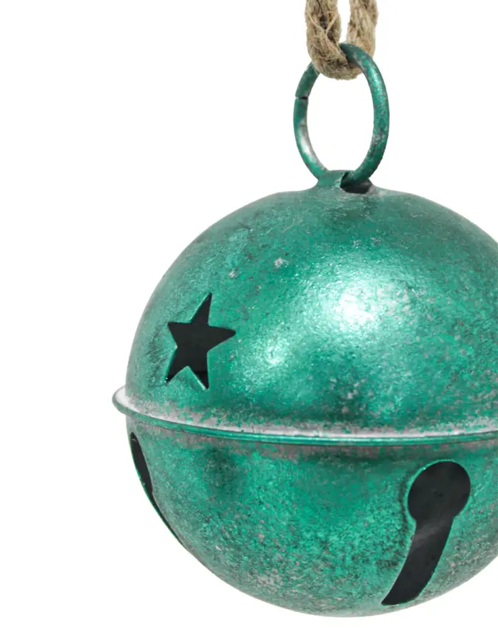 Cascabel Verde Vintage Calado Estrellas - Image 3