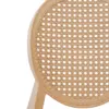 Silla de plástico infantil con respaldo oval nude de 31x40x58x28cm - Image 3