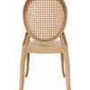 Silla de plástico infantil con respaldo oval nude de 31x40x58x28cm - Image 4