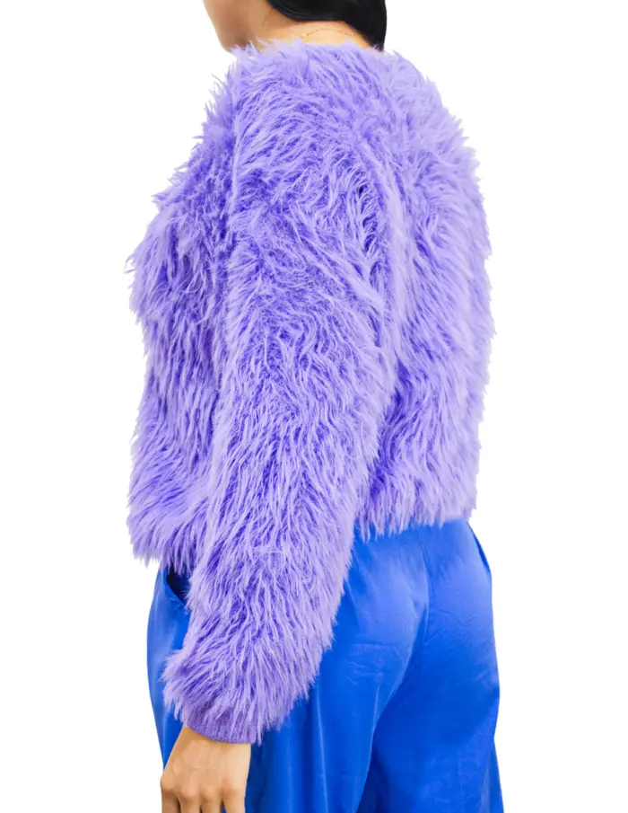 Blusa de peluche morado de 50x1x50cm - Image 2