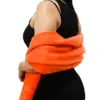 Chal de invierno liso naranja de 40x190x1cm - Image 3