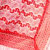 Capa tejida con barbillas rojo de 140x140x1cm - Image 4