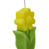 Vela diseño flor amarilla de 3x6.2x10cm - Image 2