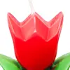 Vela decorativa diseño de tulipán rojo de 3.5x6x8.3cm - Image 4