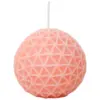 Vela decorativa diseño esfera rosa de 5.5x5.5x5.5cm - Image 2