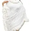 Capa blanca con peluche en las orillas de 65x65cm - Image 2
