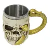 Taza de resina diseño cráneo con víbora dorada de 400ml de 11x16x11cm - Image 2