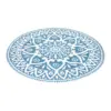 Mantel individual azul diseño flor de 37cm - Image 2
