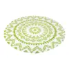 Mantel individual verde con blanco diseño mandalas de 37cm - Image 2