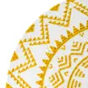 Mantel individual amarillo con blanco diseño mandalas de 37cm - Image 3