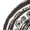 Mantel individual negro con blanco diseño mandalas de 37cm - Image 3