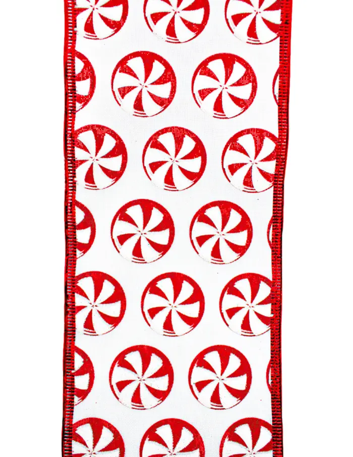 Rollo de listón con caramelos rojos de 10cmx10m - Image 3