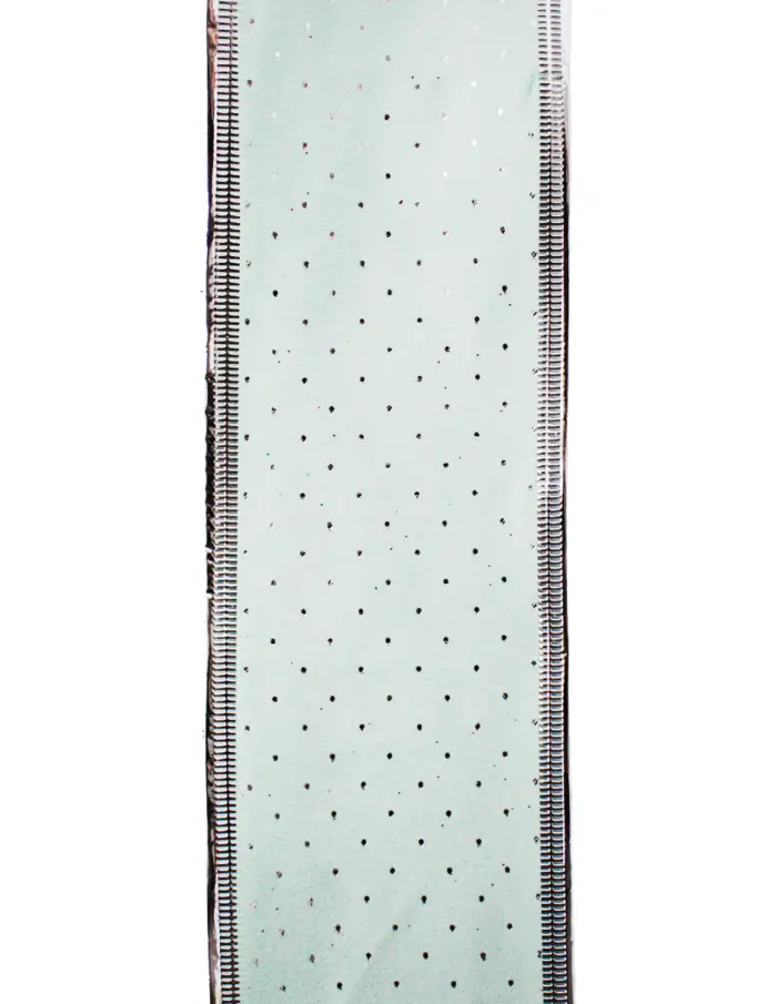 Rollo de listón de gasa menta con puntos de 6.35cmx10m - Image 3