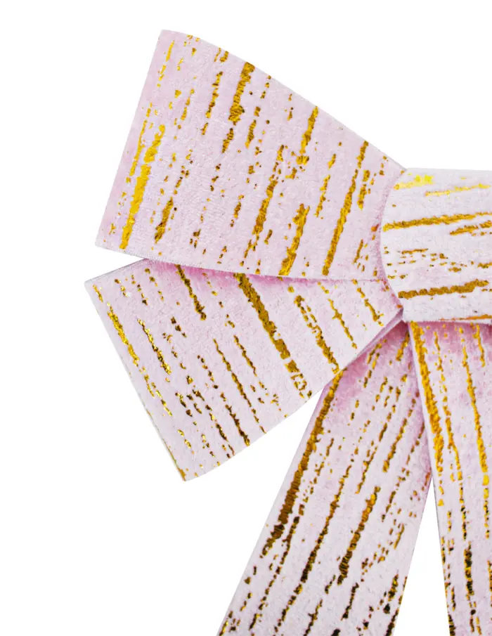 Moño rosa con líneas doradas de 23x29cm - Image 2