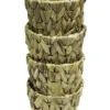 Juego de 5 piezas de cestas redondas tejidas de 35x10/13x9cm - Image 5
