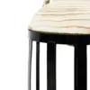 Juego de 3 linternas de madera con asa y metal negro de 20x34/16x27.5/12x21cm - Image 4