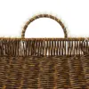 Cesta de plástico café cuadrada con perlas en las orillas de 26x1x11cm - Image 3
