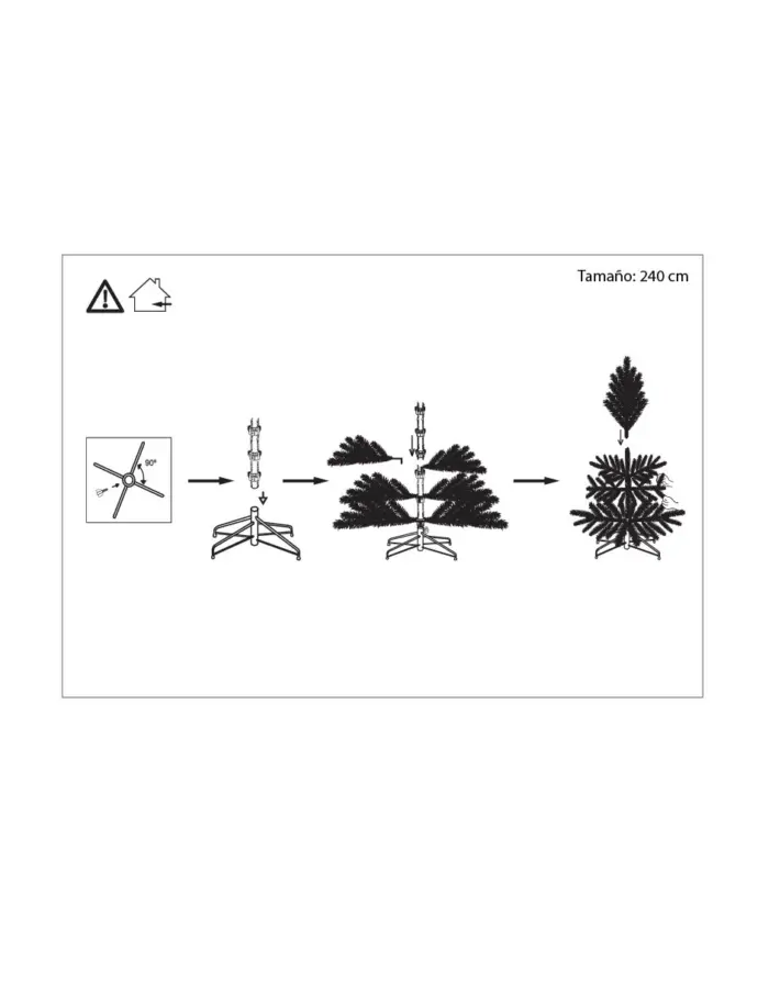 Árbol de Navidad nevado con piñas de 2.40mts y 1,132 puntas - Image 4