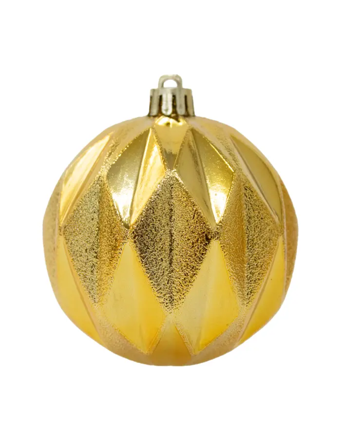 Set con esferas navideñas doradas de 8cm (Incluye 80 pzs) - Image 2