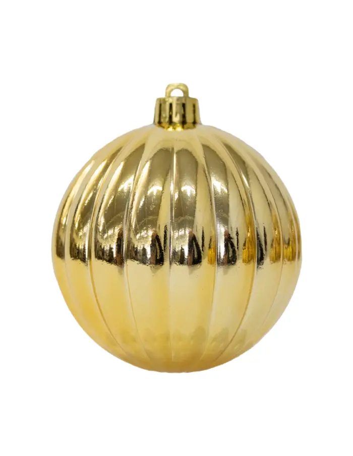 Set con esferas navideñas doradas de 8cm (Incluye 80 pzs) - Image 3