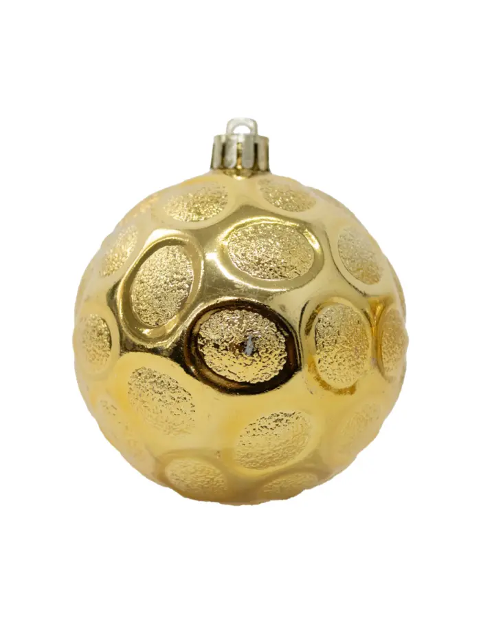 Set con esferas navideñas doradas de 8cm (Incluye 80 pzs) - Image 5