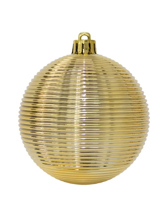 Set con esferas navideñas doradas de 8cm (Incluye 80 pzs) - Image 6