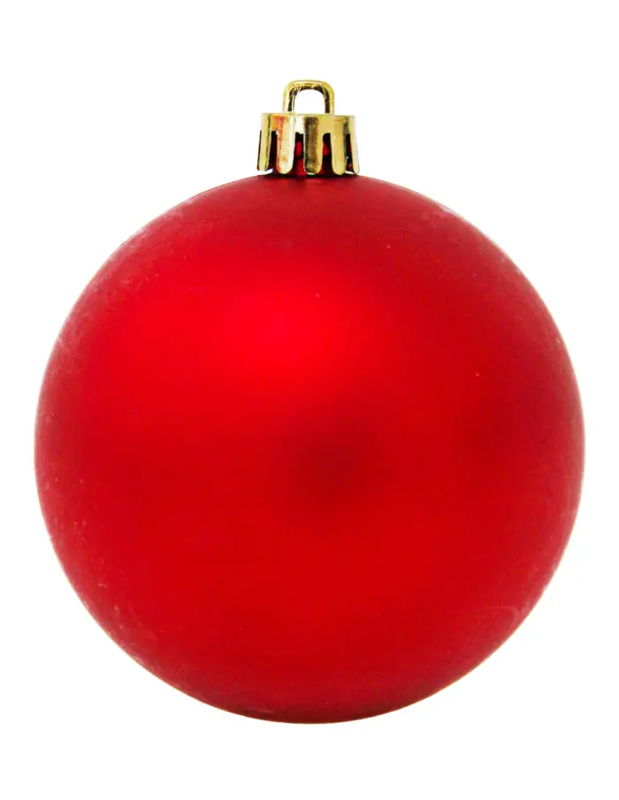 Set con esferas navideñas rojas de 8cm (Incluye 80 pzs) - Image 4