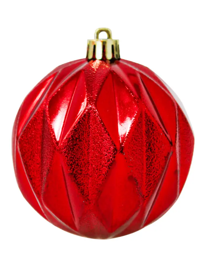 Set con esferas navideñas rojas de 8cm (Incluye 80 pzs) - Image 6