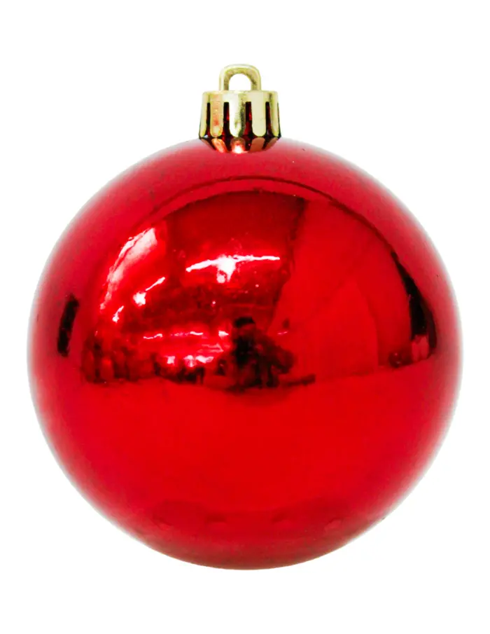 Set con esferas navideñas rojas de 8cm (Incluye 80 pzs) - Image 7