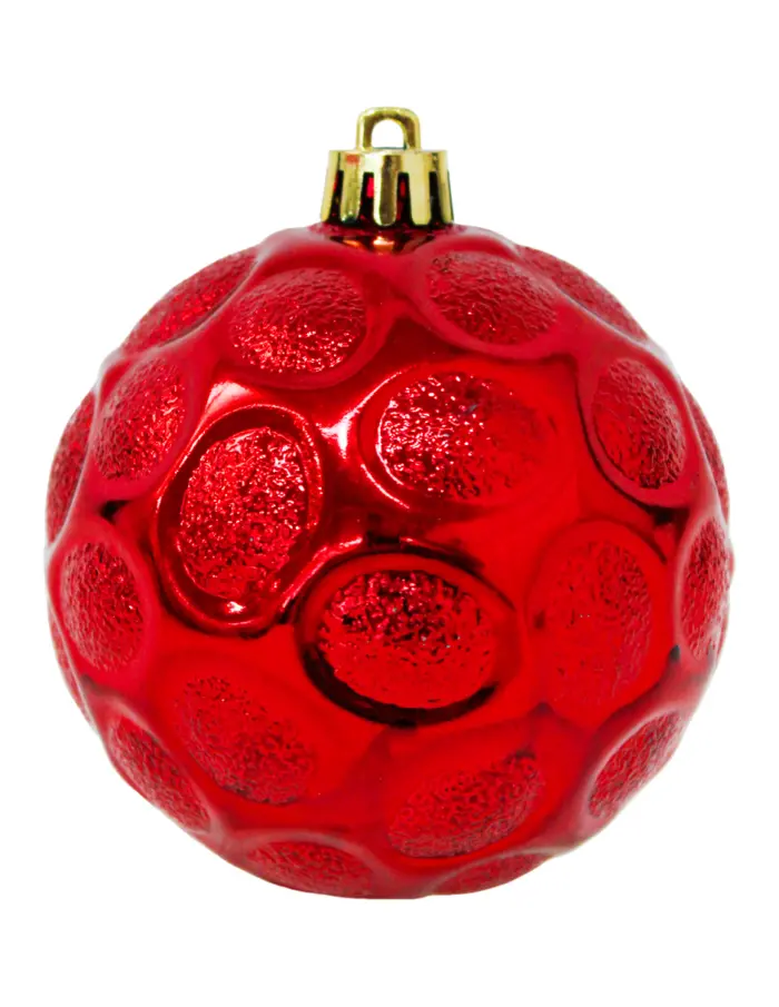 Set con esferas navideñas rojas de 8cm (Incluye 80 pzs) - Image 8