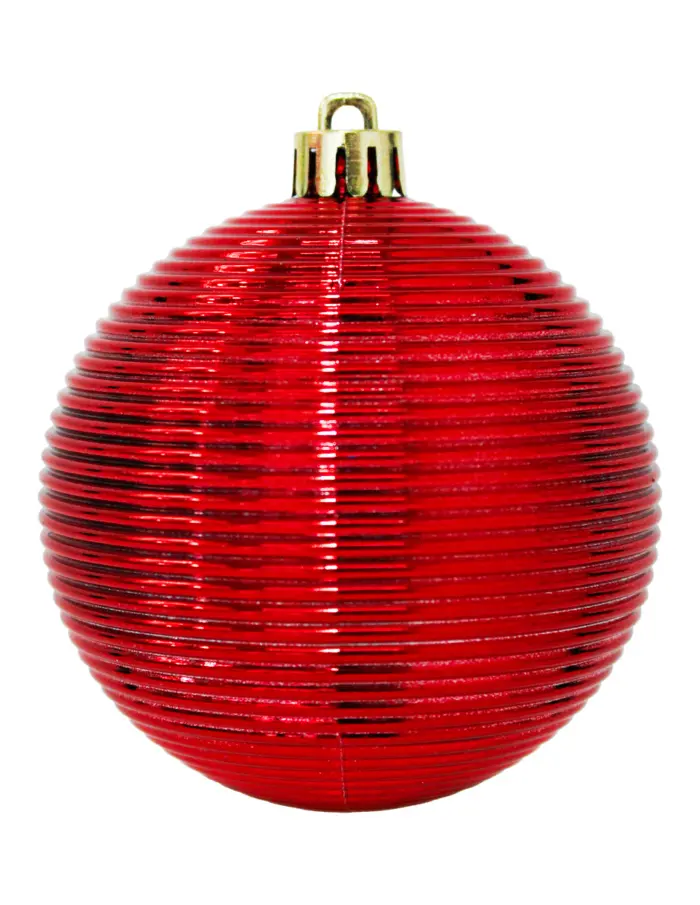 Set con esferas navideñas rojas de 8cm (Incluye 80 pzs) - Image 9